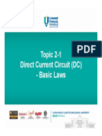 Topic 2-1 Direct Current Circuit (DC) - Basic Laws