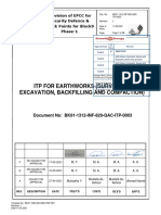 Itp For Earthworks (Surveying, Excavation, Backfilling and Compaction)