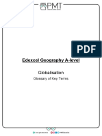 Glossary of Definitions - Globalisation - Edexcel Geography A-Level