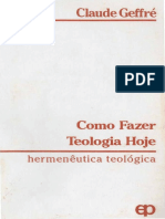 Claude Geffré - Como Fazer Teologia - Paulinas, 1989