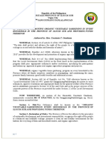 An Ordinance Promoting Organic Vegetable Gardening in Every Household in The Province of Ilocos Sur and Providing Funds Therefor