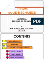 ECS226 - Chapter 4 Buckling of Column