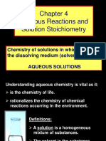 Aqueous Reactions and Solution