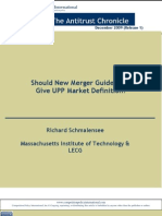 Should New Merger Guidelines Give UPP Market Definition?