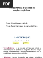 Termodinâmica e Cinética de Reações Orgânicas