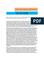 Conversatorio Aula Abierta 22-10-2020