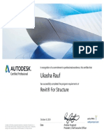 Autodesk Certified Professional (ACP) Revit® For Structure