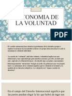 Autonomia de La Voluntad