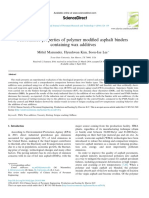 Performance Properties of Polymer Modified Asphalt Binders Containing Wax Additives