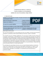 Syllabus Del Curso Personalidad