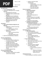 Health Assessment Notes