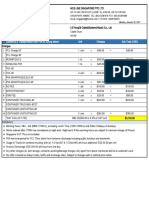 Clearance & Transportation From Port To Jurong Island Unit Charges Sub Total (USD)