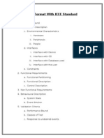 SRS Format With Ieee Standard