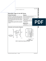 LM2403 Monolithic Triple 4.5 NS CRT Driver: General Description Features