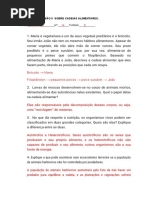 Pense Um Pouco Mais. Cadeias Alimentares 01.03