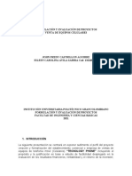 1er Aporte FORMULACIÓN Y EVALUACIÓN DE PROYECTOS