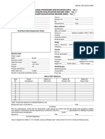 B2.1 B2.1M 2014 AMD1 Stud Welding WPS PQR or WQR Form