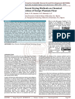 Effect of Different Drying Methods On Chemical Composition of Unripe Plantain Flour