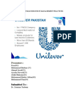 HRM Practices and Functions of Unilever