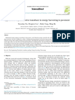 Application of Piezoelectric Transducer in Energy Harvesting in Pavement