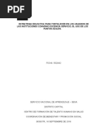 Estrategia para Fortalecer El Uso de Los Puntos Azules