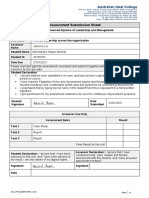 Assessment Submission Sheet: Australian Ideal College