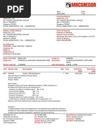 Line Article Code Description Qty Unit Unit Price SGD Total Price SGD