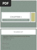 1-3 Transforming Linear Functions