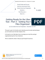 Getting Ready For The Uber Analytics Test - Part 3 - Getting Your CSV/Excel Files Organized