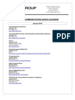 2010 Telecommunications Events Calendar: January 2010