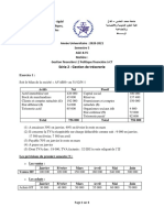 Serie 2 - Gestion de Trésorerie