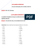 Consignación y Compromiso Las Palabras Homófonas 4°