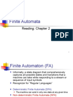 Finite Automata: Reading: Chapter 2