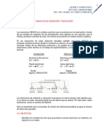 PRÁCTICA #4 Ensayos de Oxidación y Reducción