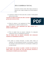 Raphael Farias - 1°TI - ATIVIDADES SOBRE COESÃO E COERÊNCIA TEXTUAL