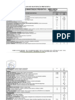 Plano de Manutenção AMBULANCIA