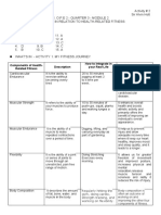 Components of Health-Related Fitness Description How To Integrate in Your Real-Life Benefit(s)