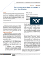 Admissibility and Probative Value of Expert Evidence of Tracker Dog Scent Identification