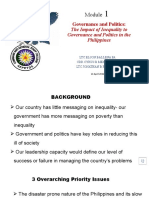The Impact of Inequality To Governance and Politics in The Philippines