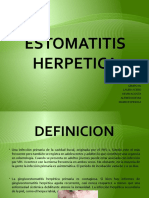 Estomatitis Herpetica