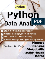 Python Data Analysis For Newbies Numpypandasmatplotlibscikit Learnkeras