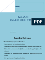 Transfer Processes: Radiation Subject Code: Tfp260S