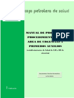 Manual Procesos Procedimientos A. de Urgencias y P. Auxilios 1º,2º y 3º Nivel 8