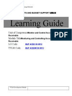 Learning Guide Learning Guide: Unit of Competence Module Title LG Code: TTLM Code