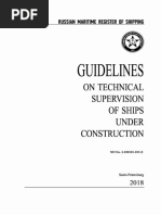 Guidelines: On Technical Supervision of Ships Under Construction