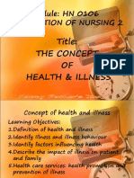 Concept of Health and Illness