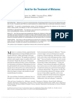 Oral Tranexamic Acid For The Treatment of Melasma