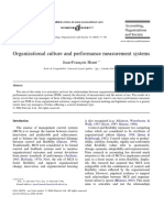 Henri, Jean-Francois (2006) Organizational Culture and Performance Management System