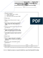 Oxygen Admin by Nasal Cannula Checklist