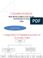 Unit 3 - Ecn - 1215 - Introduction To Macroeconomics - Unemployment